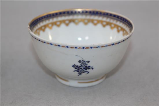 A group of Chinese export armorial porcelain, late 18th century, 16cm. (4)